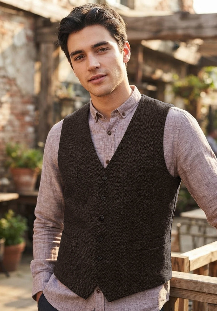 Men's coffee vest