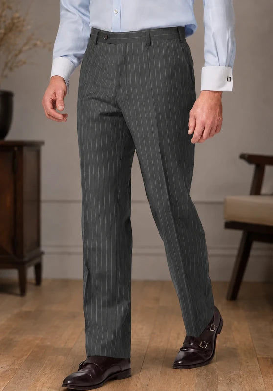 men dark grey dress pants