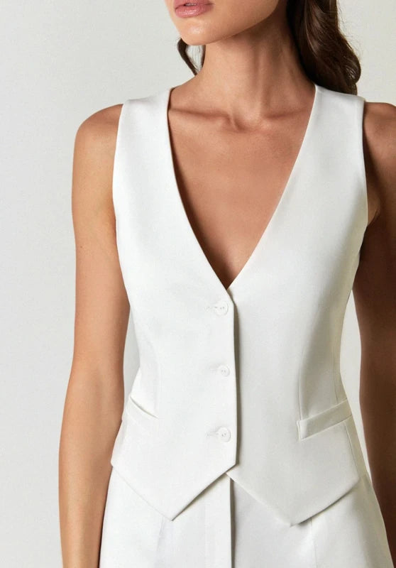 Women's white vest