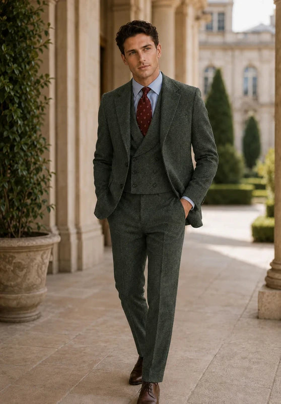 mens tweed suit