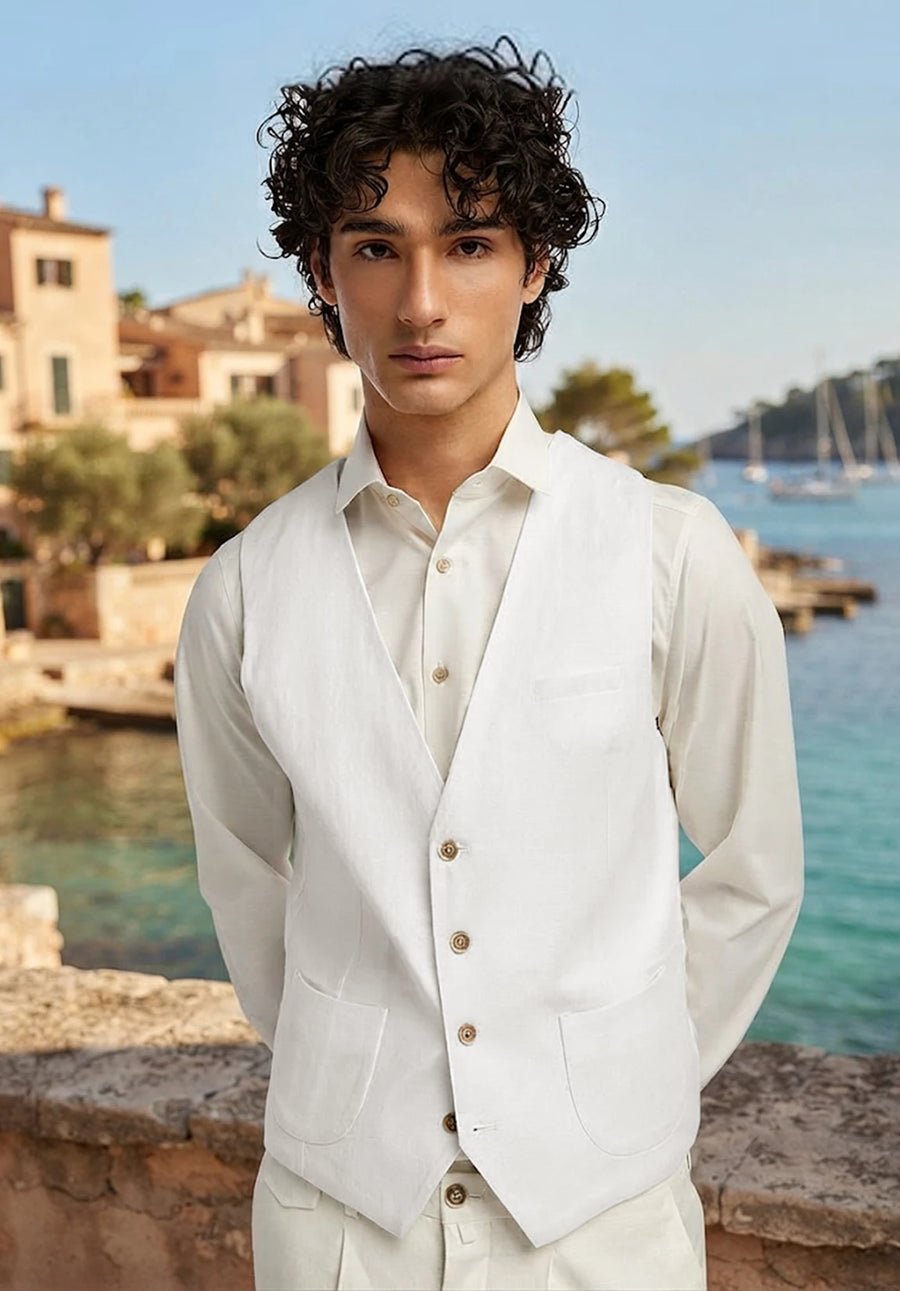 Men's ivory vest