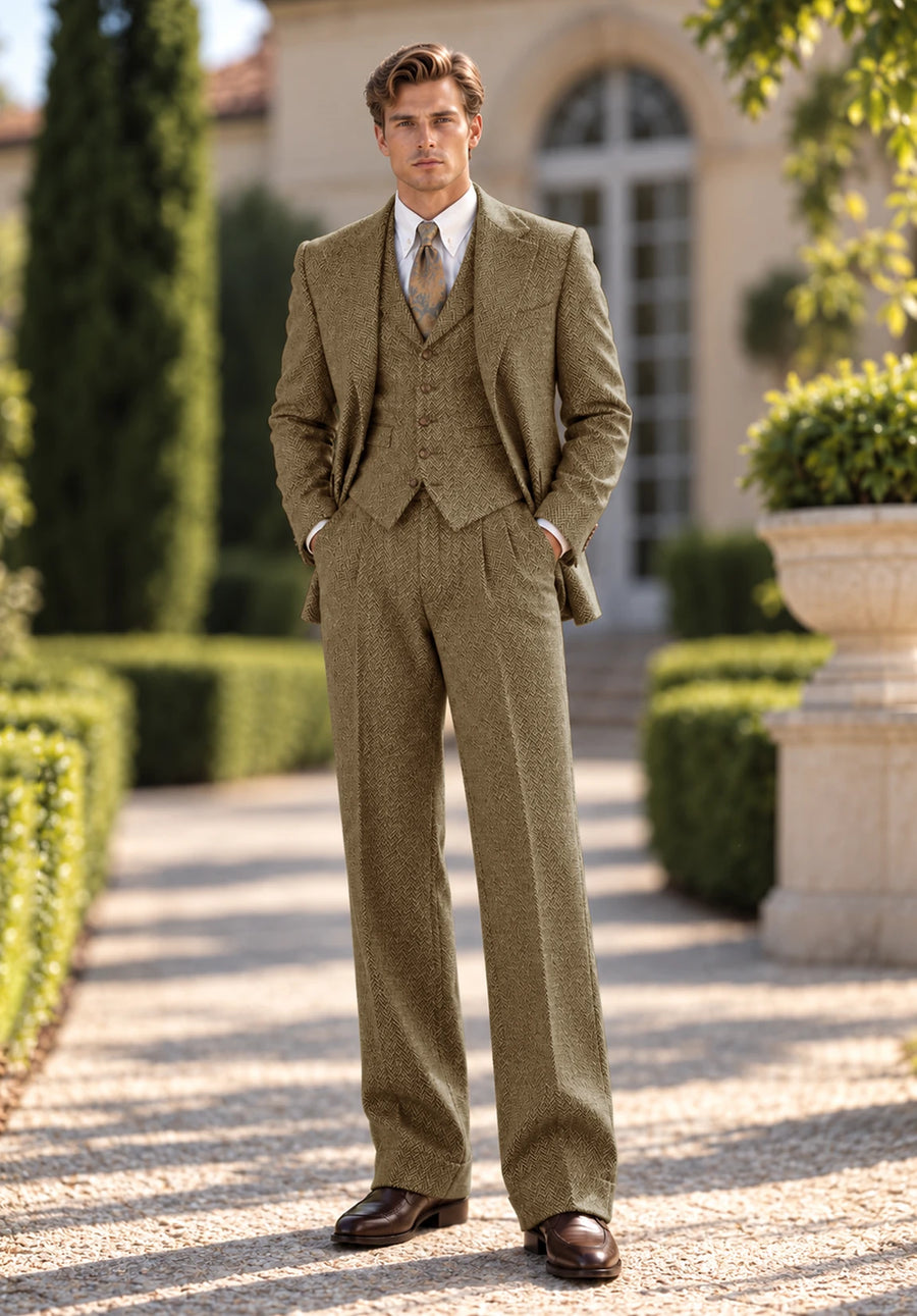 Men's khaki Suit