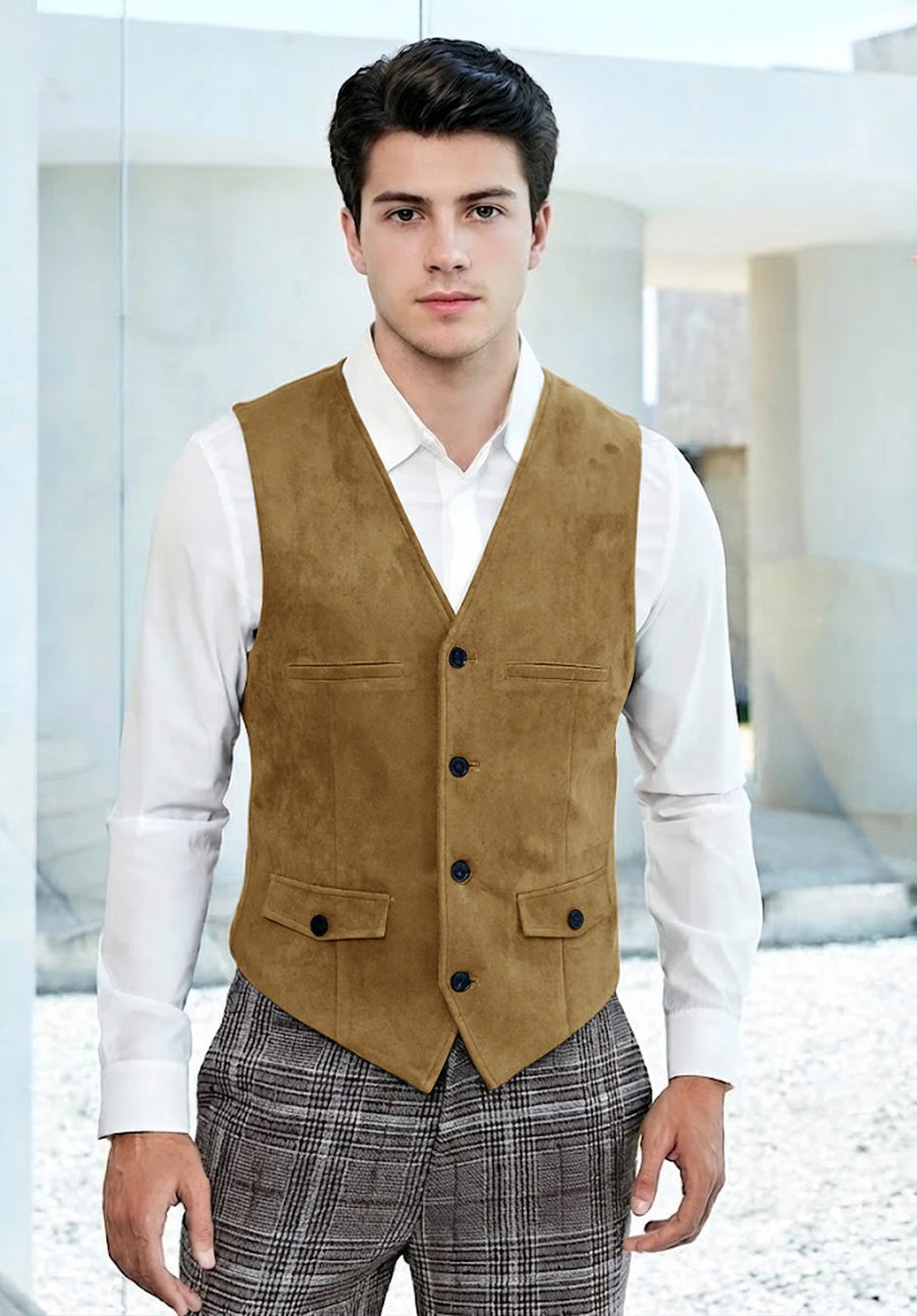Men's khaki vest