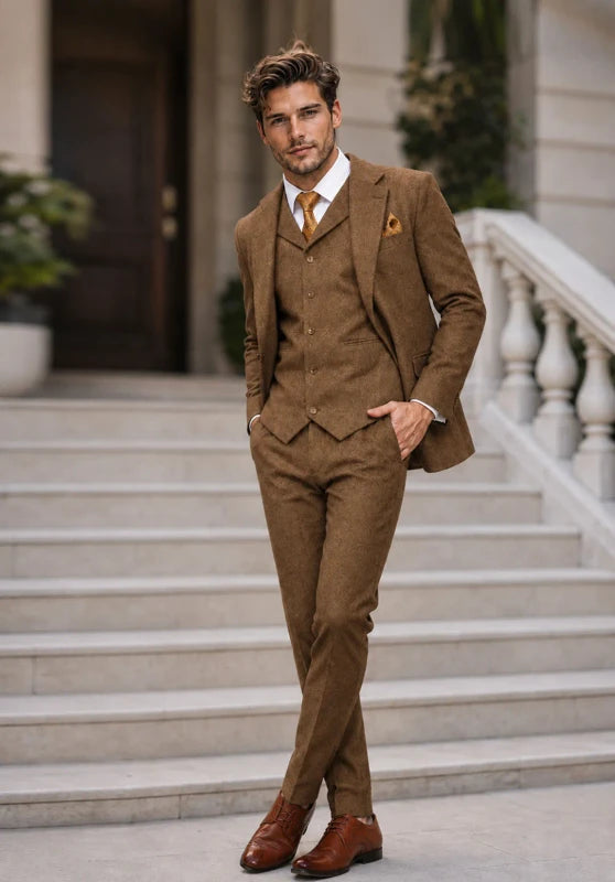 mens tweed suit