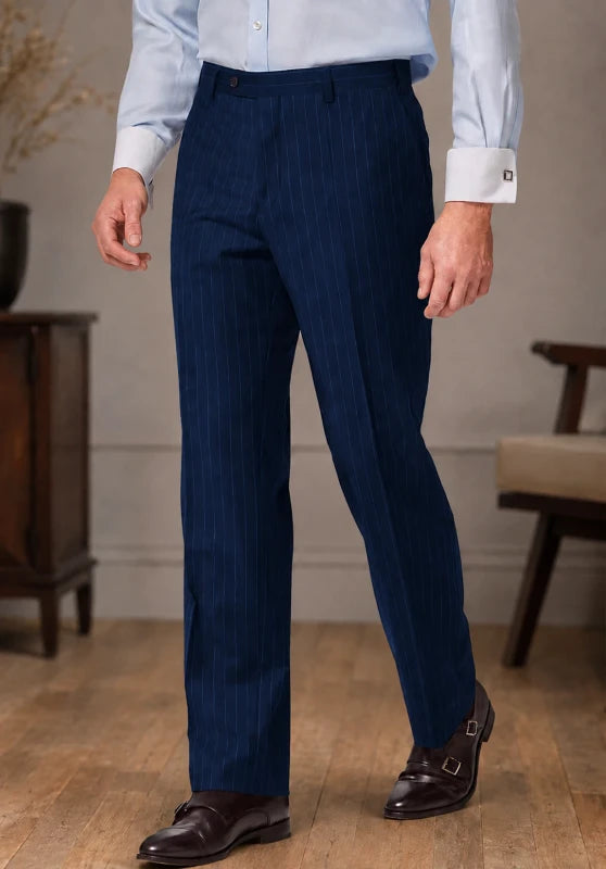 men navy dress pants