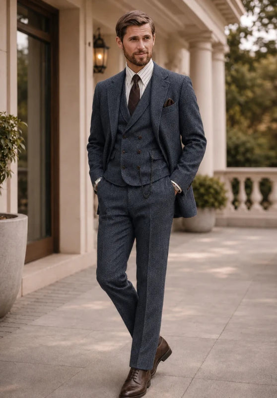 mens tweed suit