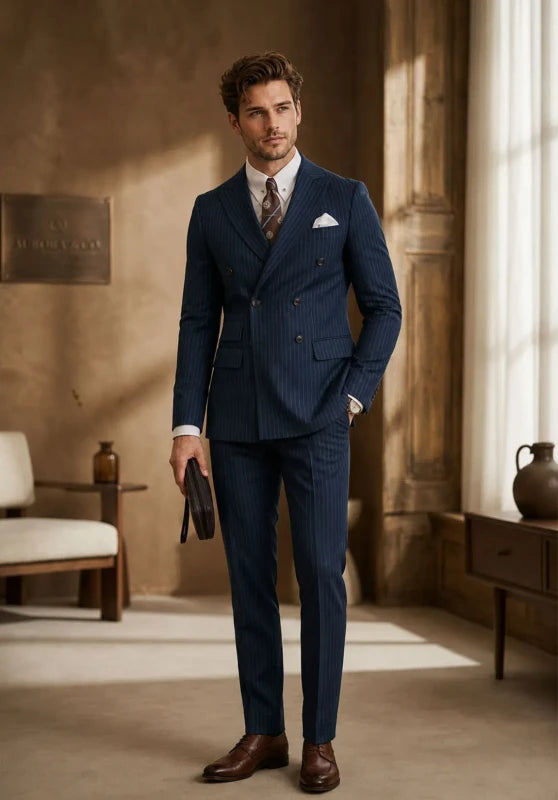 mens stripe suit