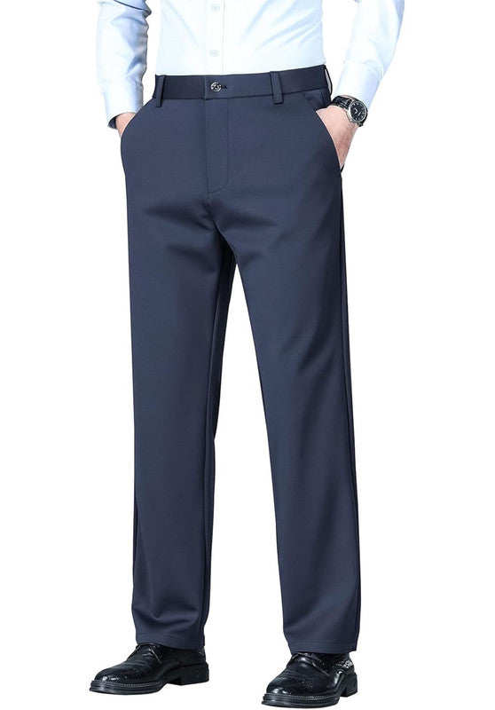 men navy dress pants