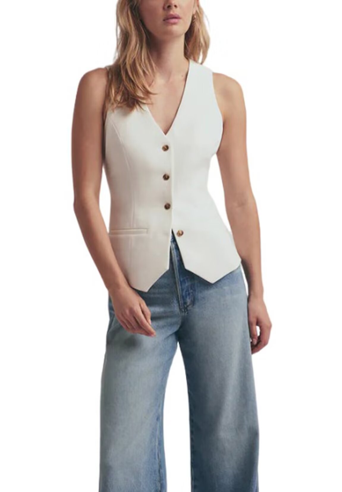 Women's ivory vest