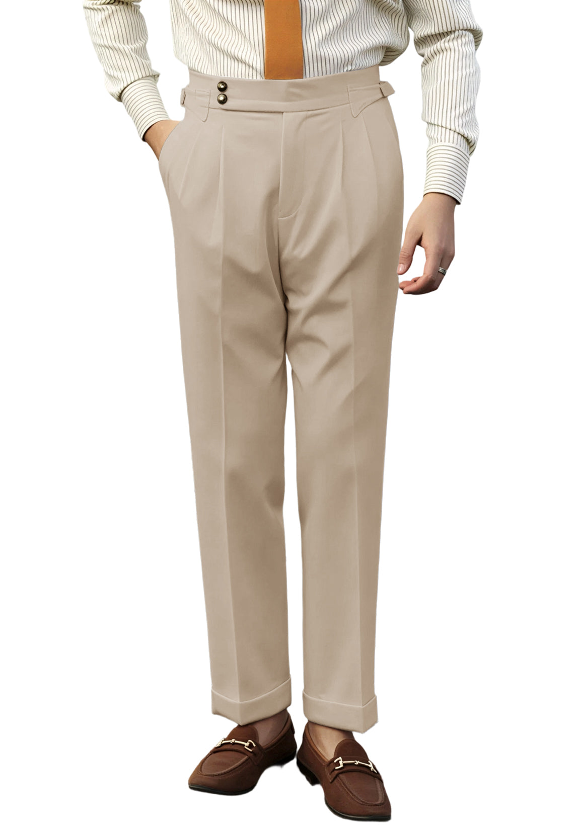 men khaki dress pants