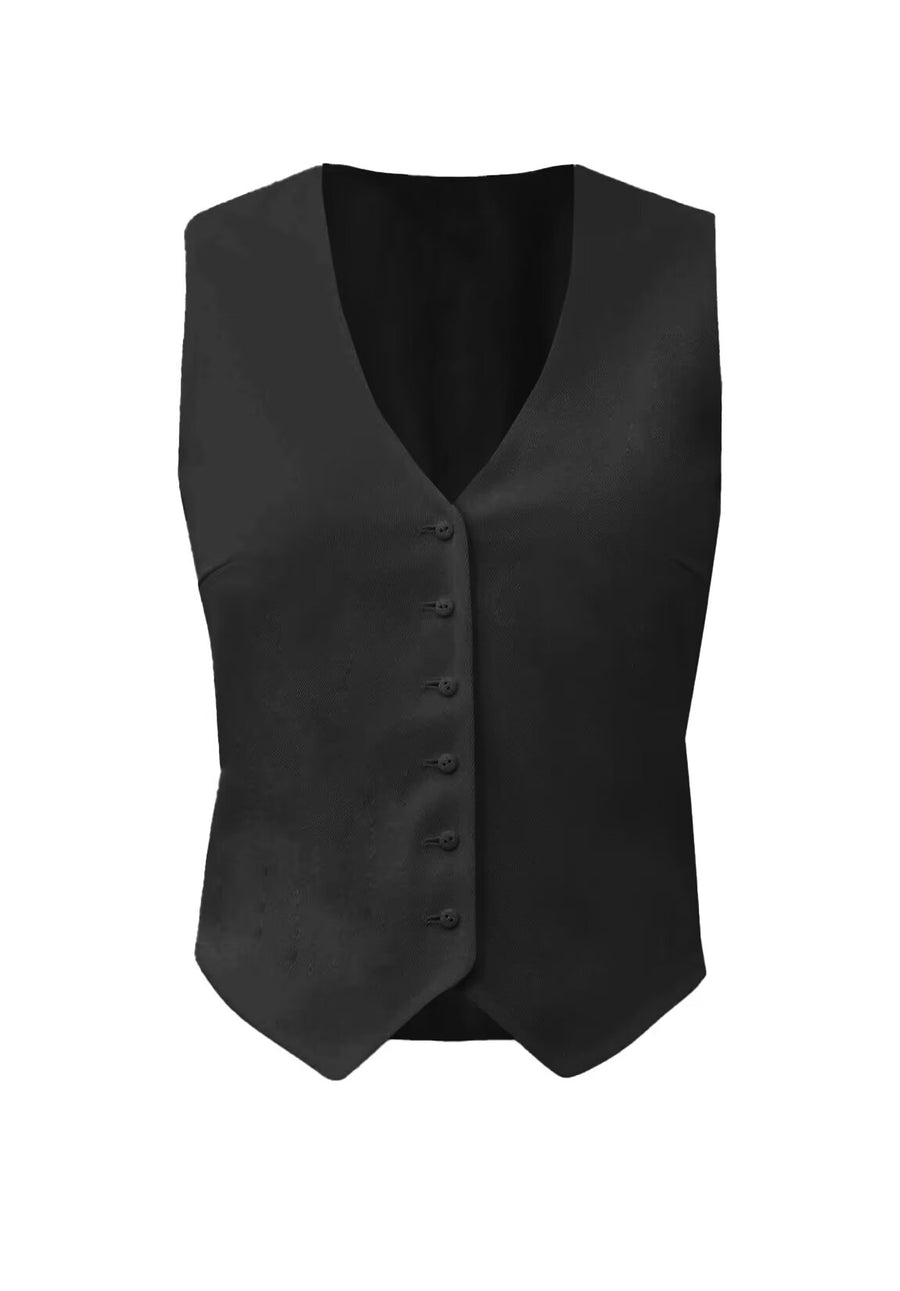 Women's black vest