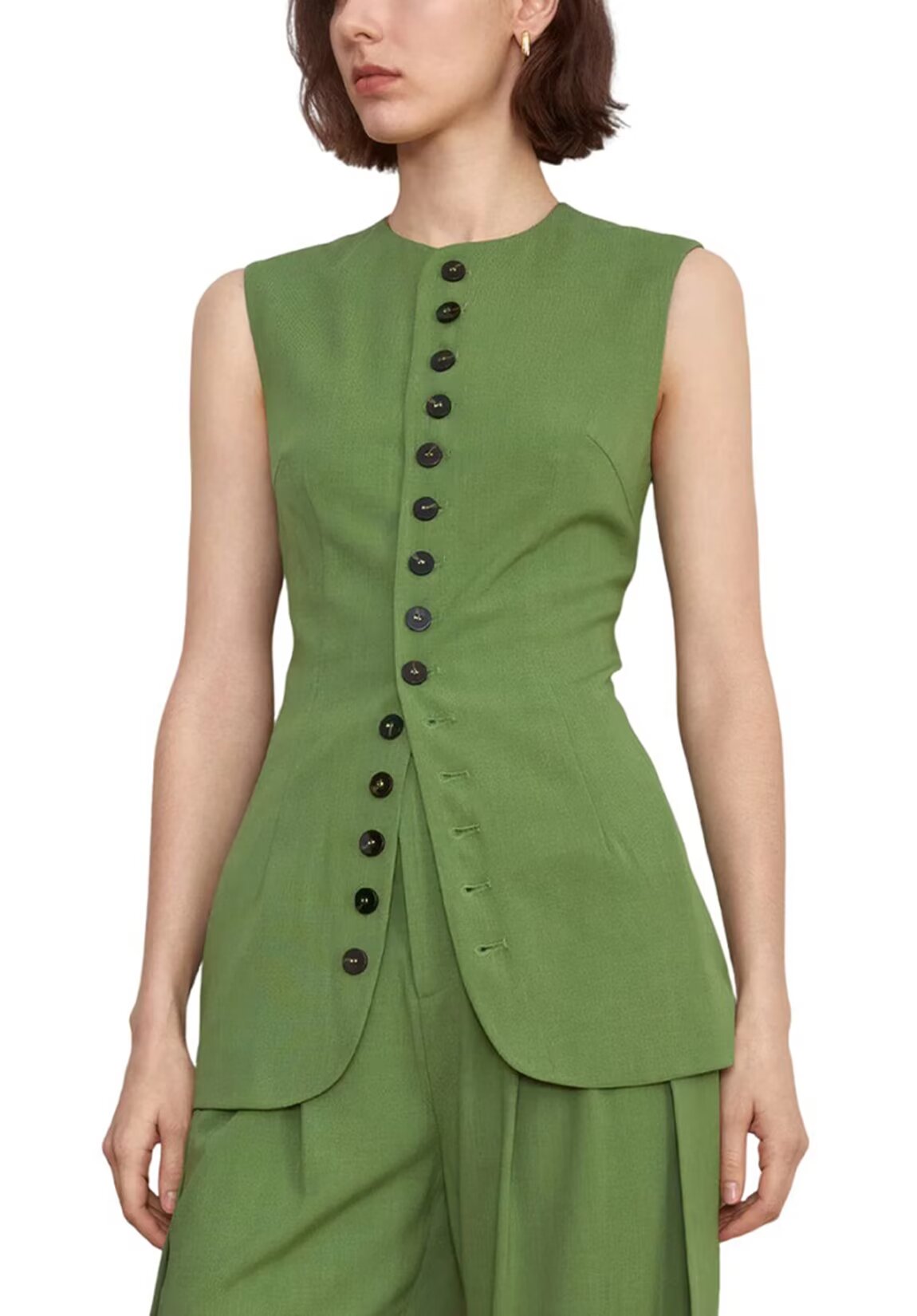 Women's green vest