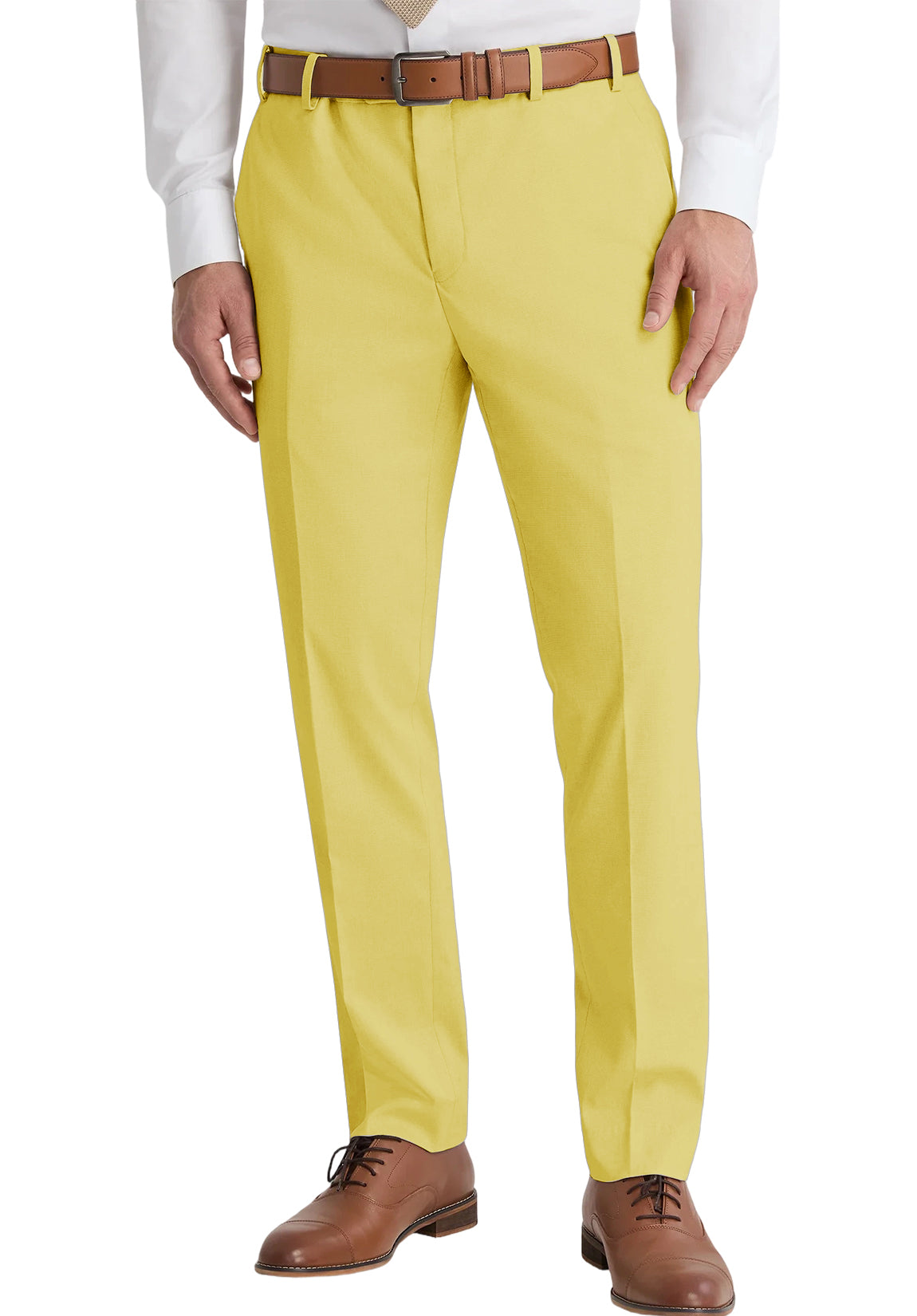 men yellow dress pants