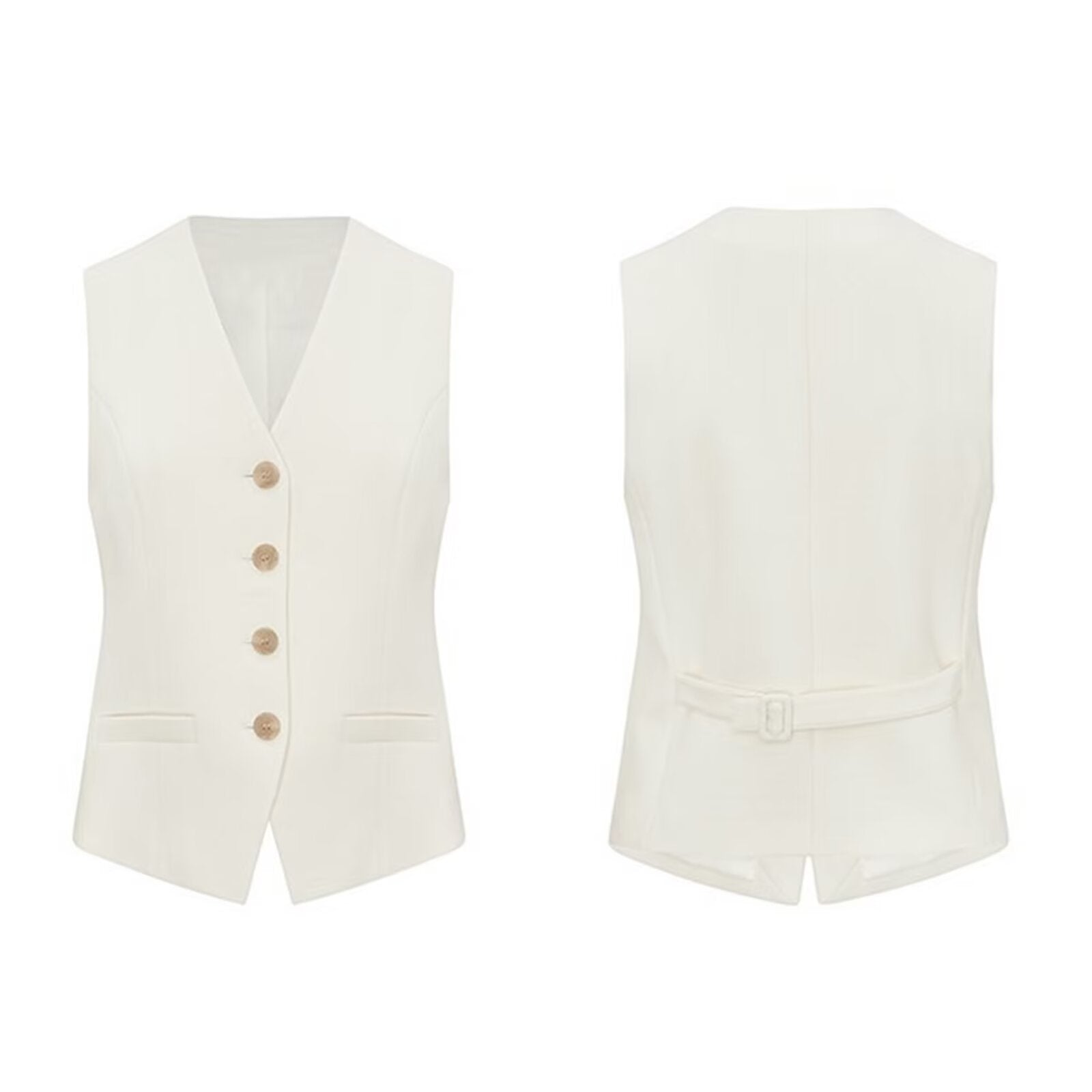 Women's white vest