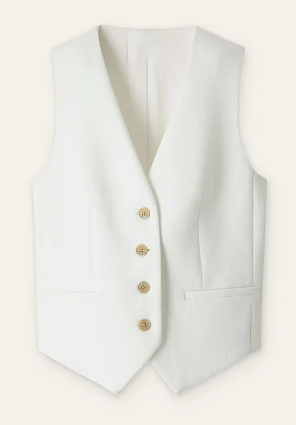 Women's ivory vest