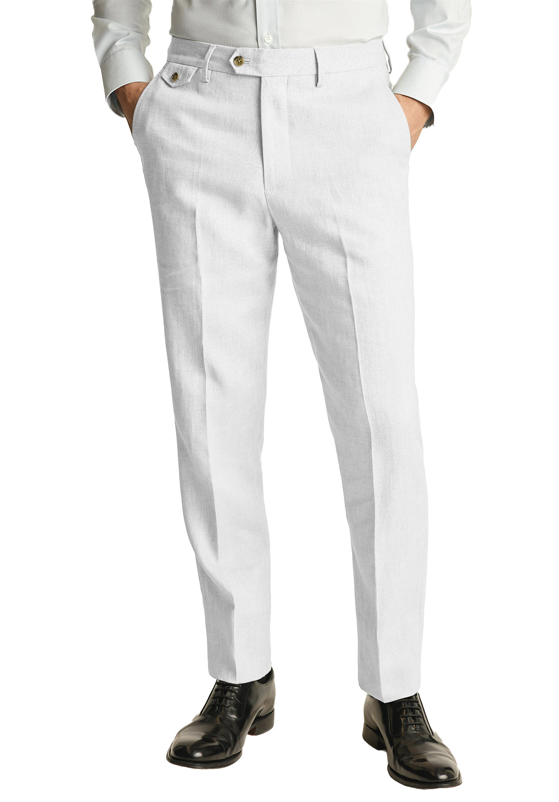 Men Linen Pants White