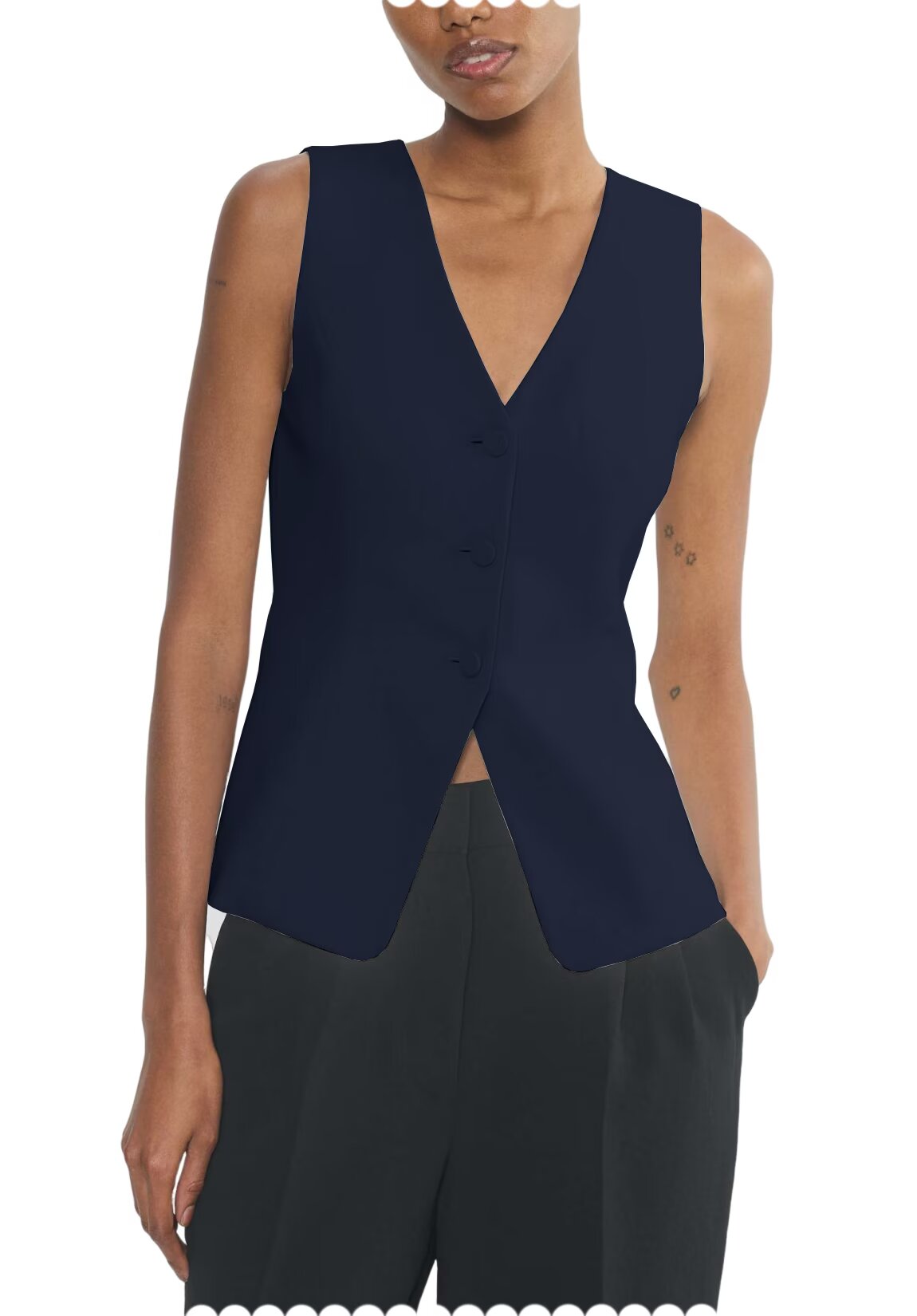 Women's blue vest
