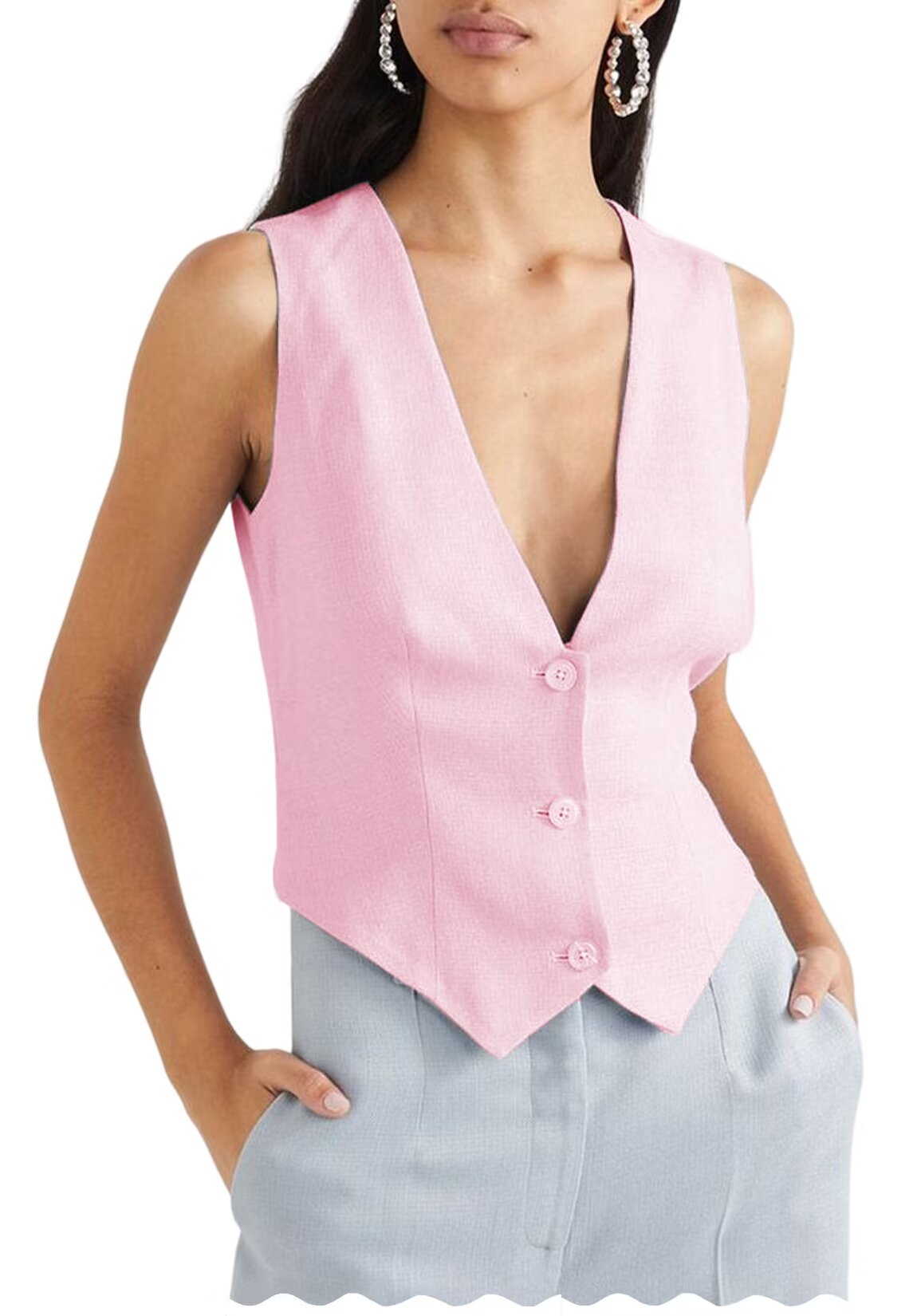 Women's pink vest