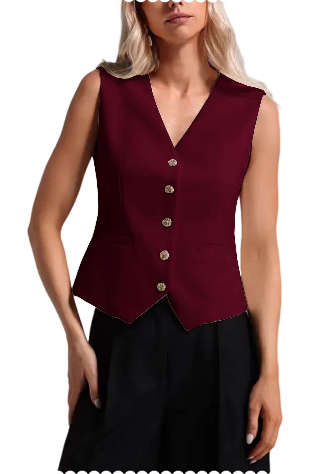 Women's red vest