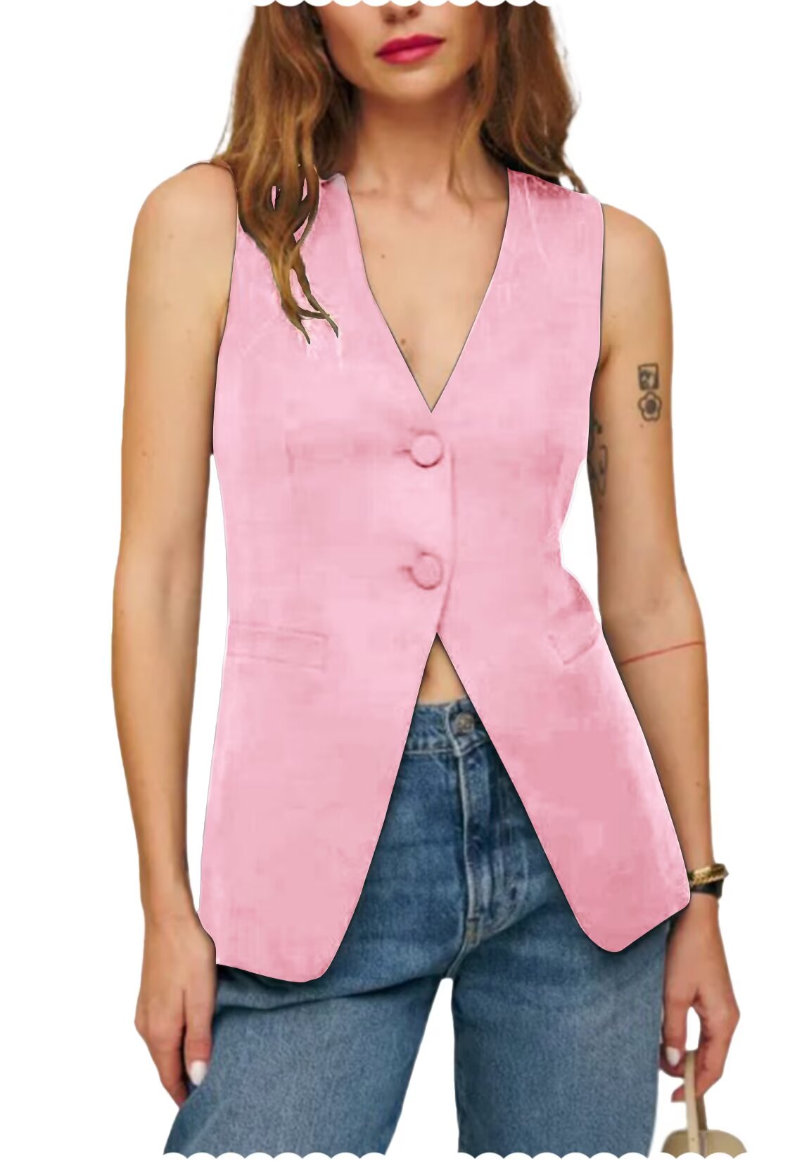 Women's pink vest
