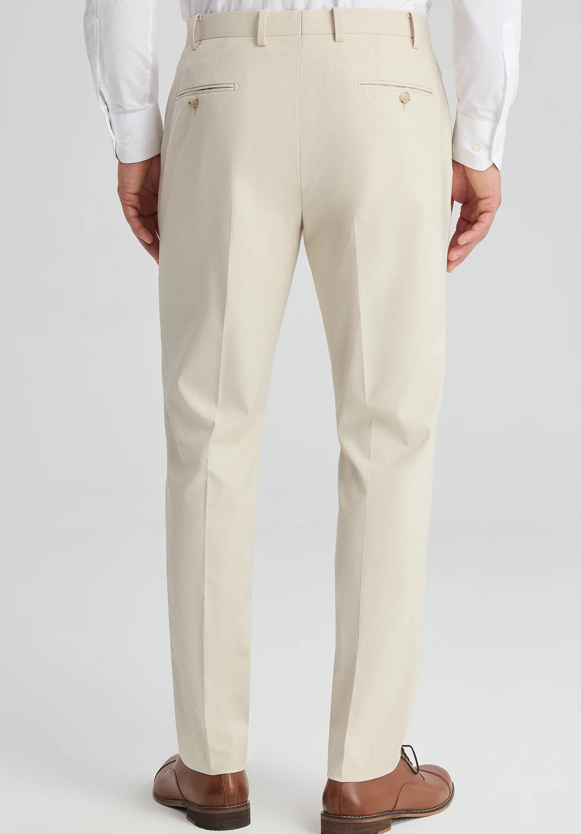 Men's Khaki Dress Pants £¬ Back View (Formal Style)