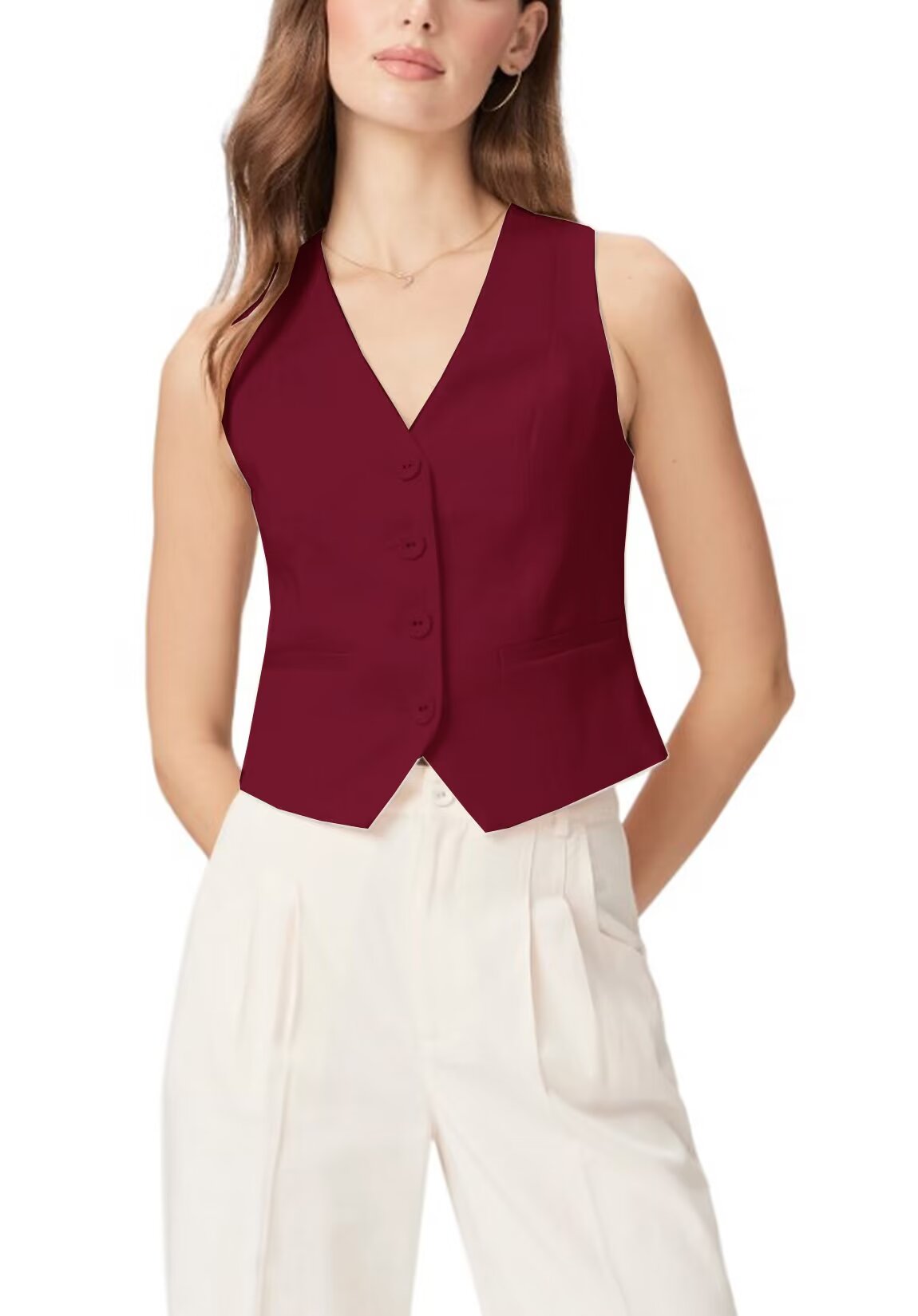 Women's red vest