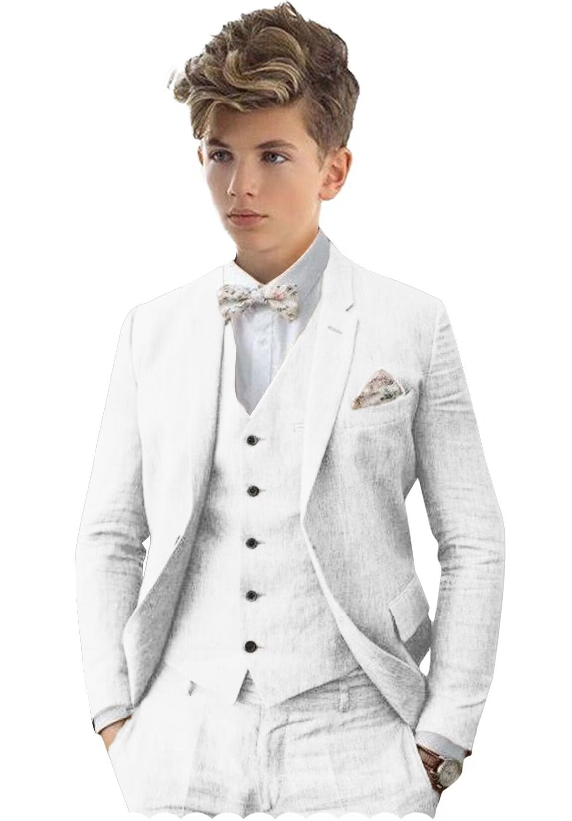 white suit