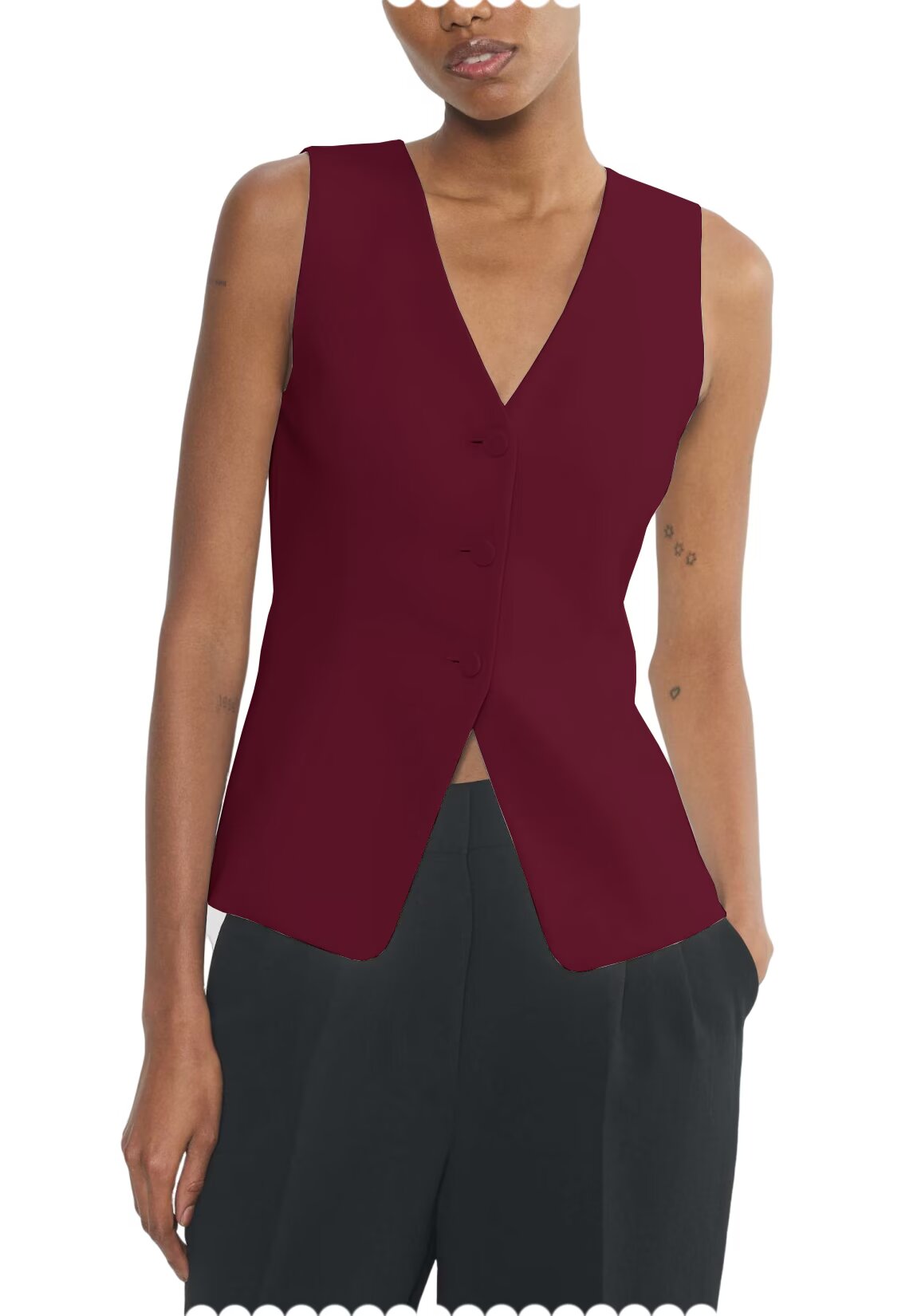 Women's red vest