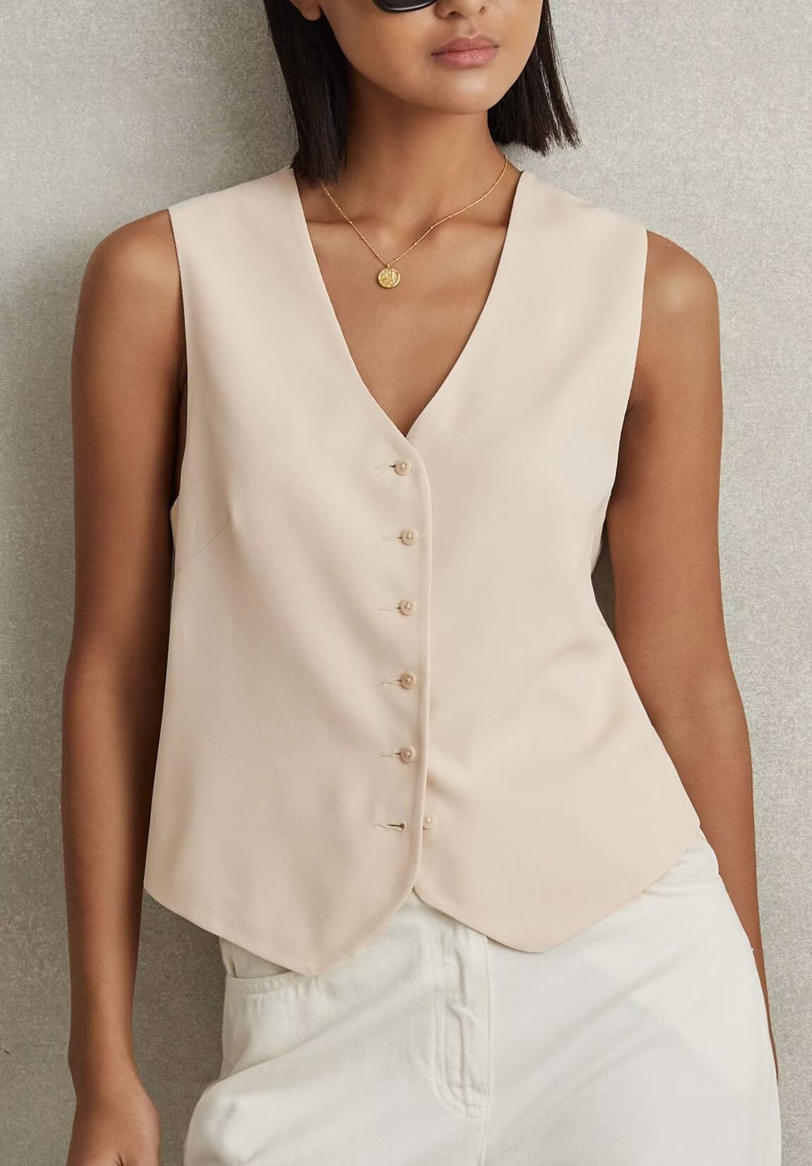 Women's ivory vest