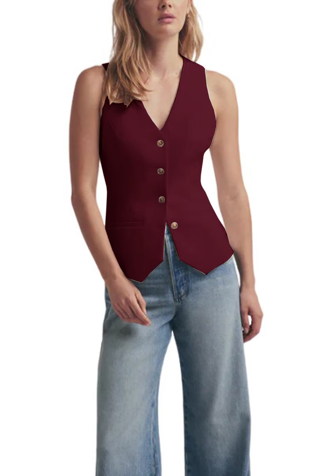 Women's red vest