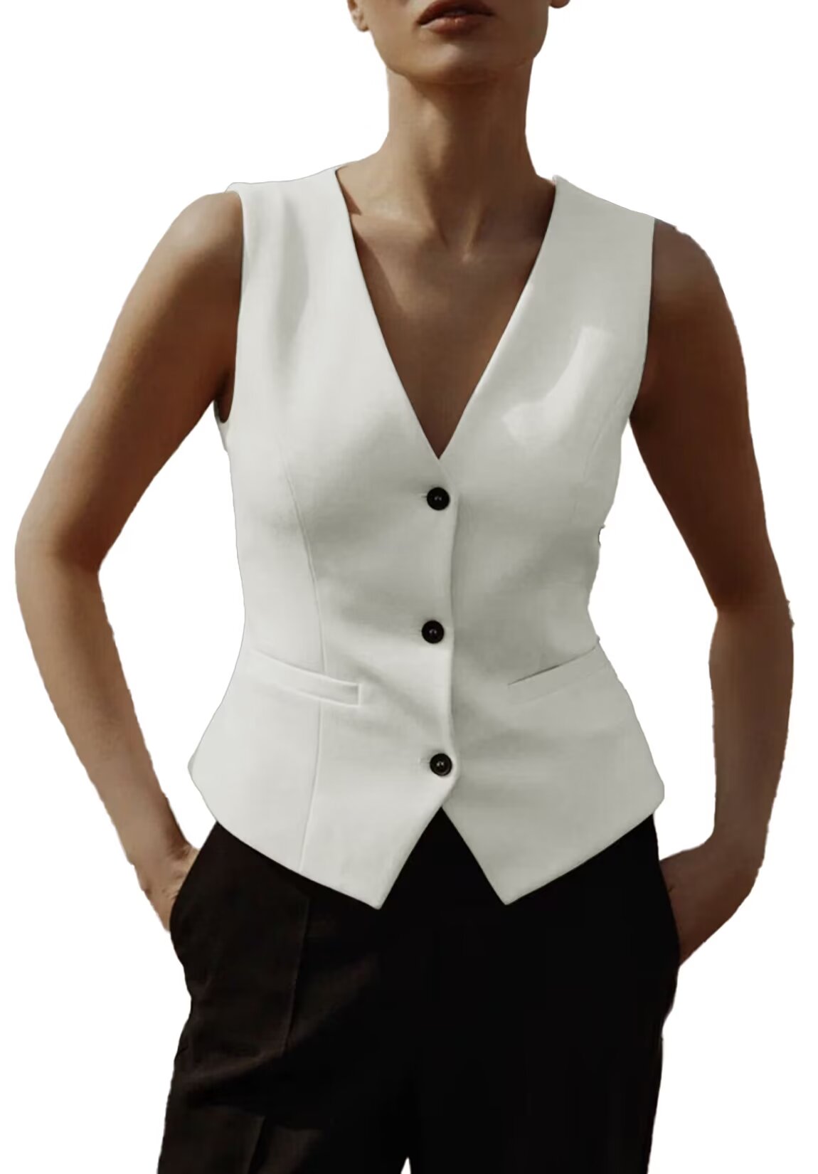 Women's ivory vest