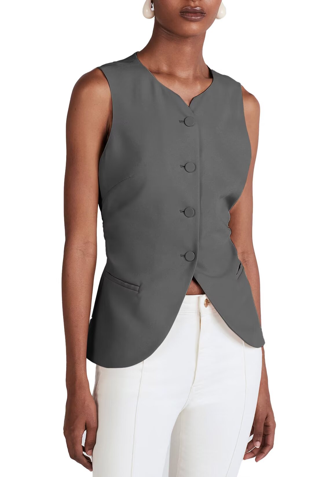 Women's grey vest