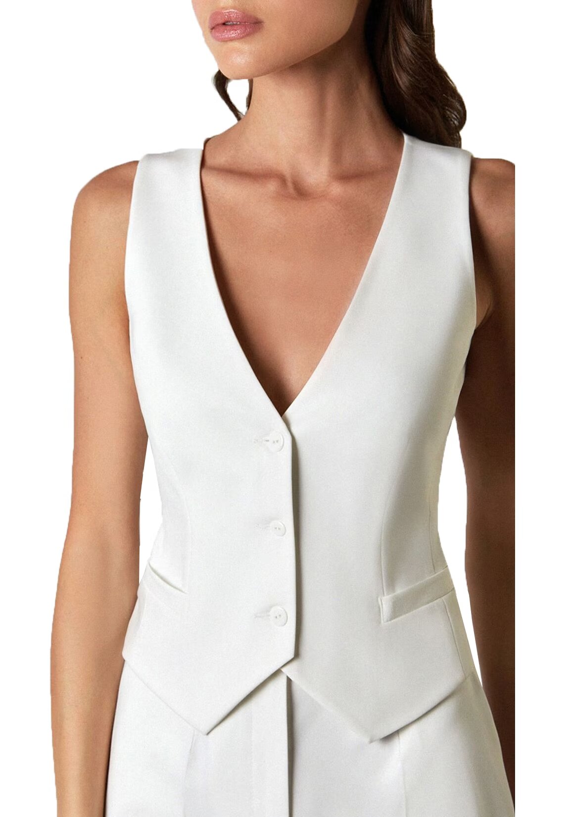 Women's white vest