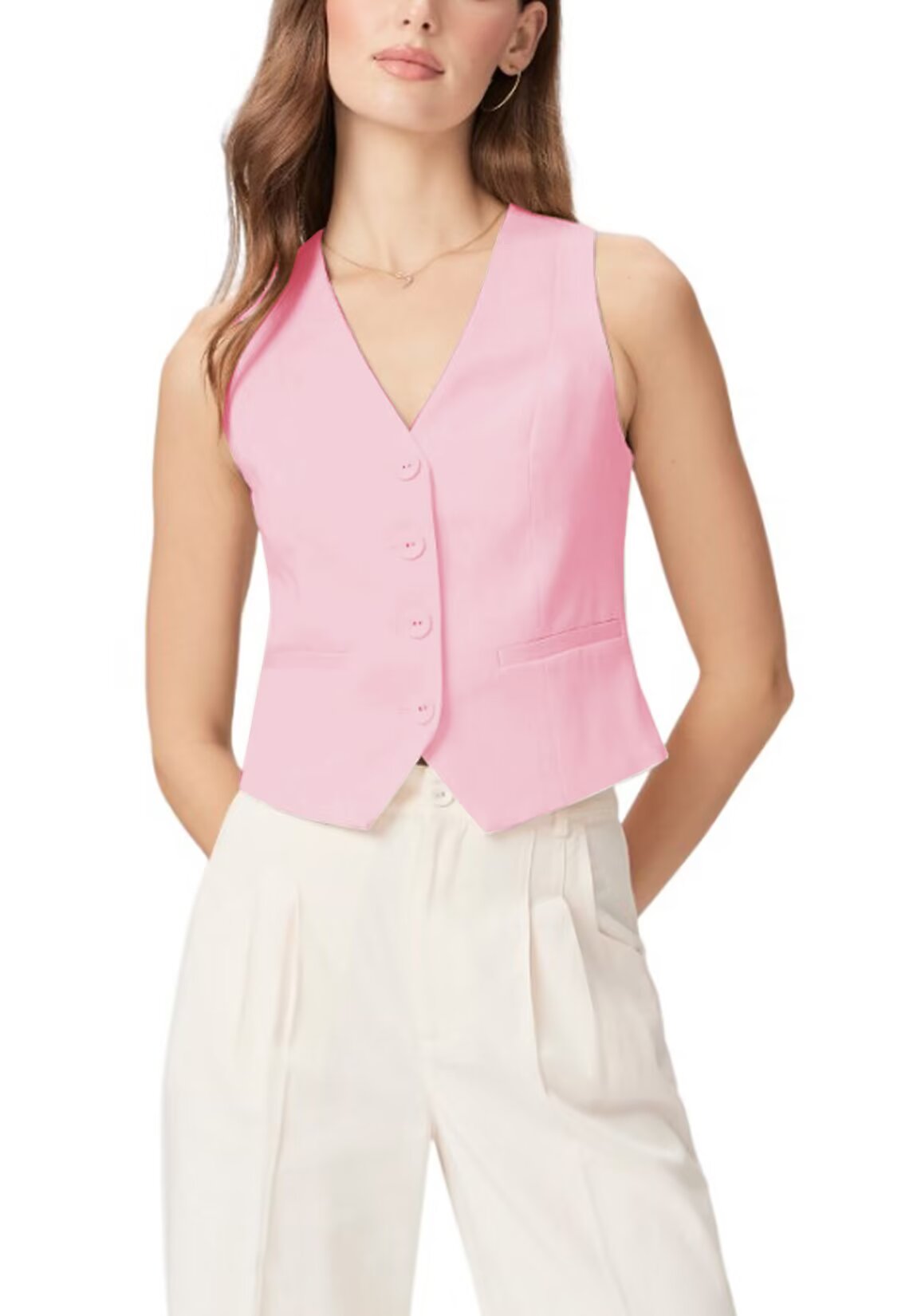 Women's pink vest