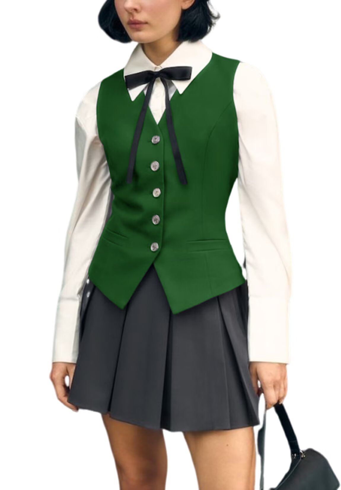 Women's green vest