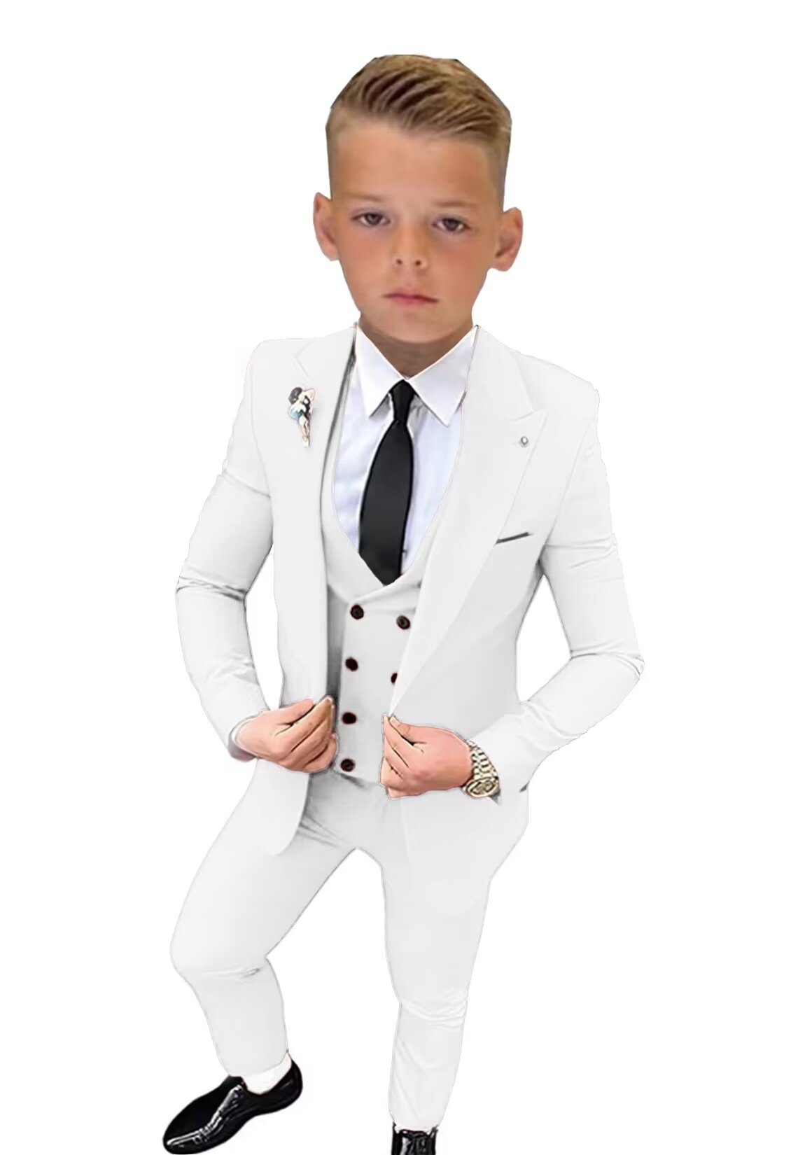 white suit