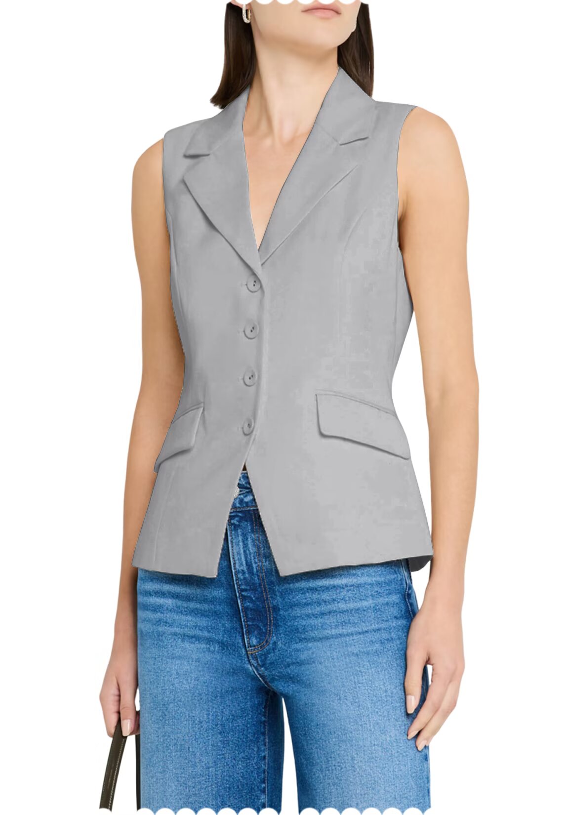Women's grey vest