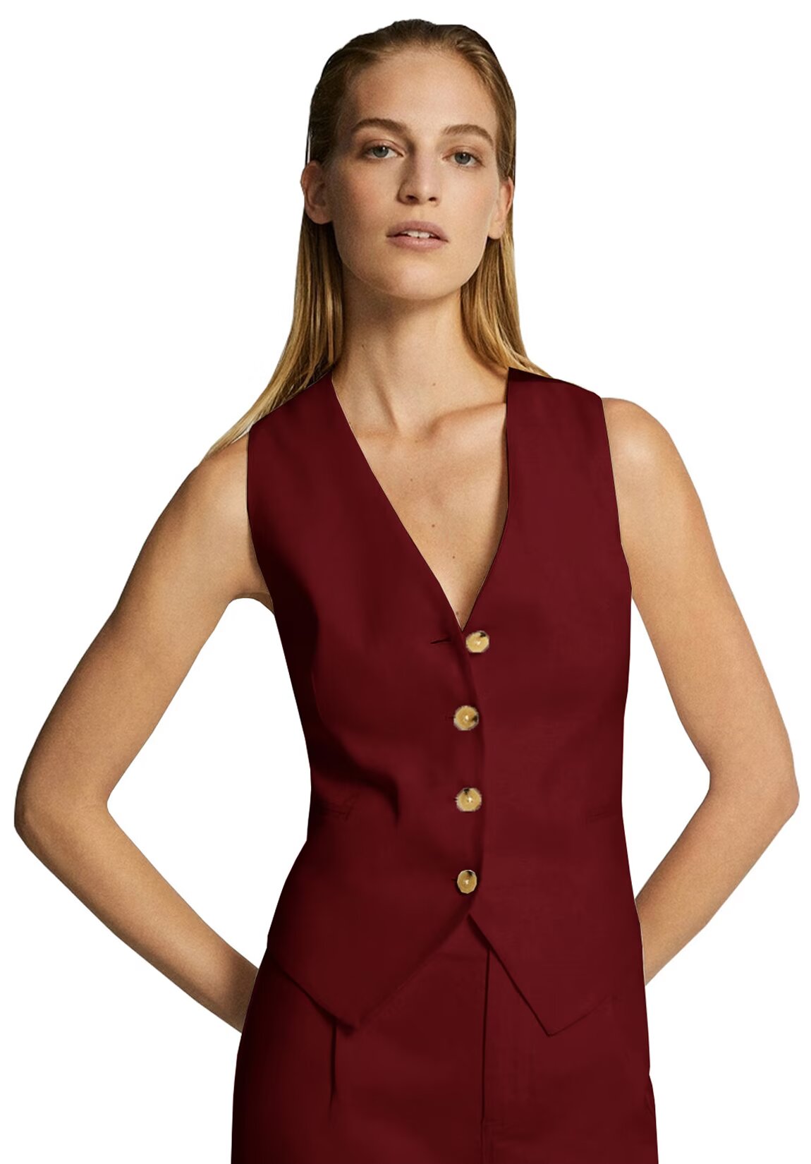 Women's red vest
