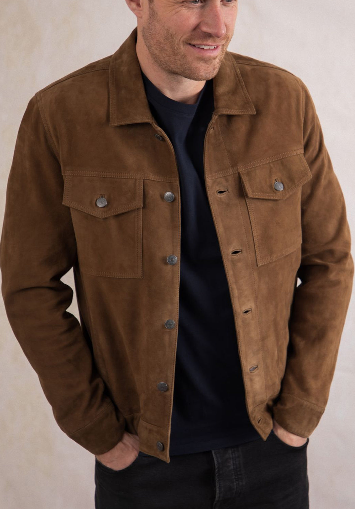 men suede jacket