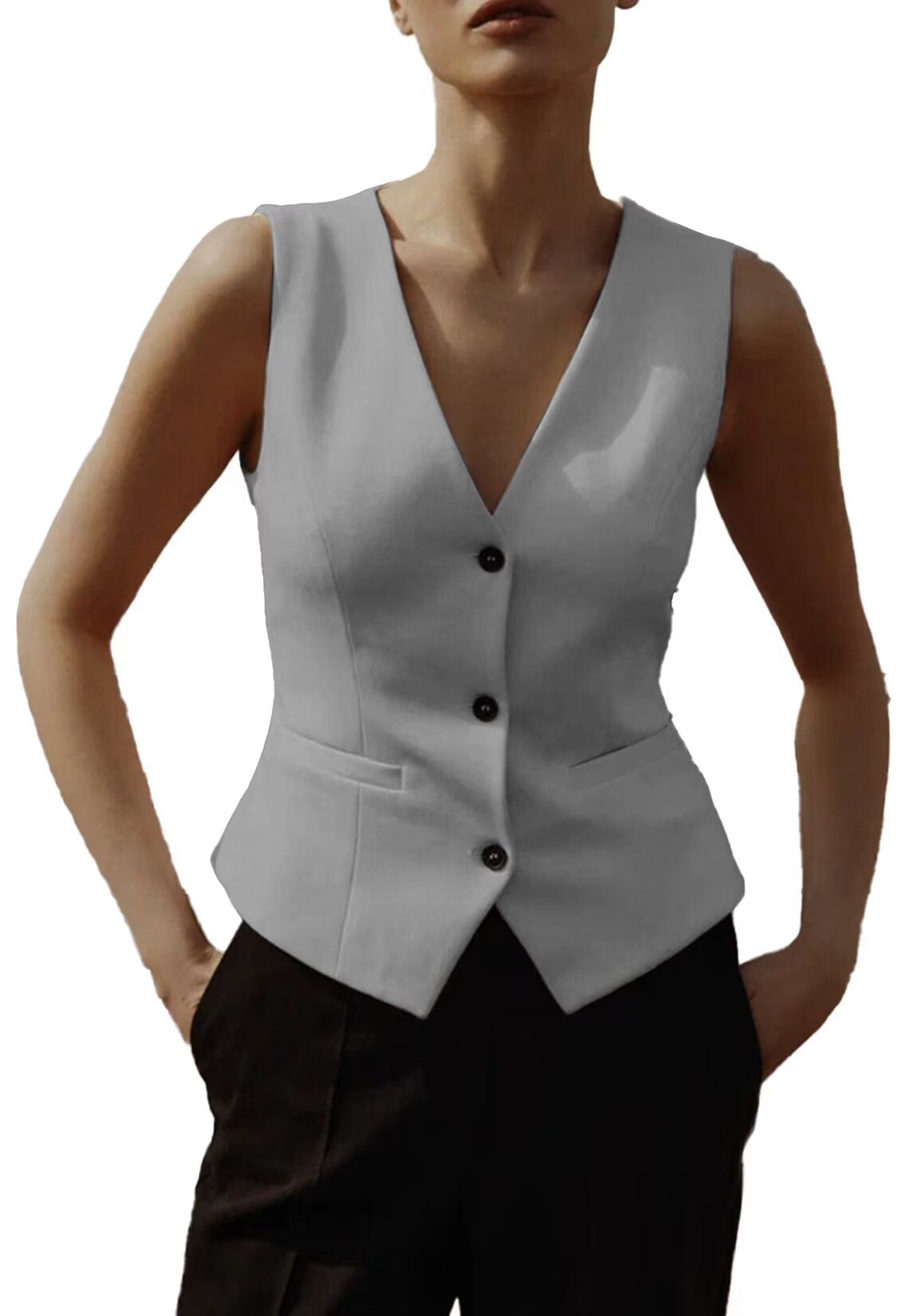 Women's grey vest