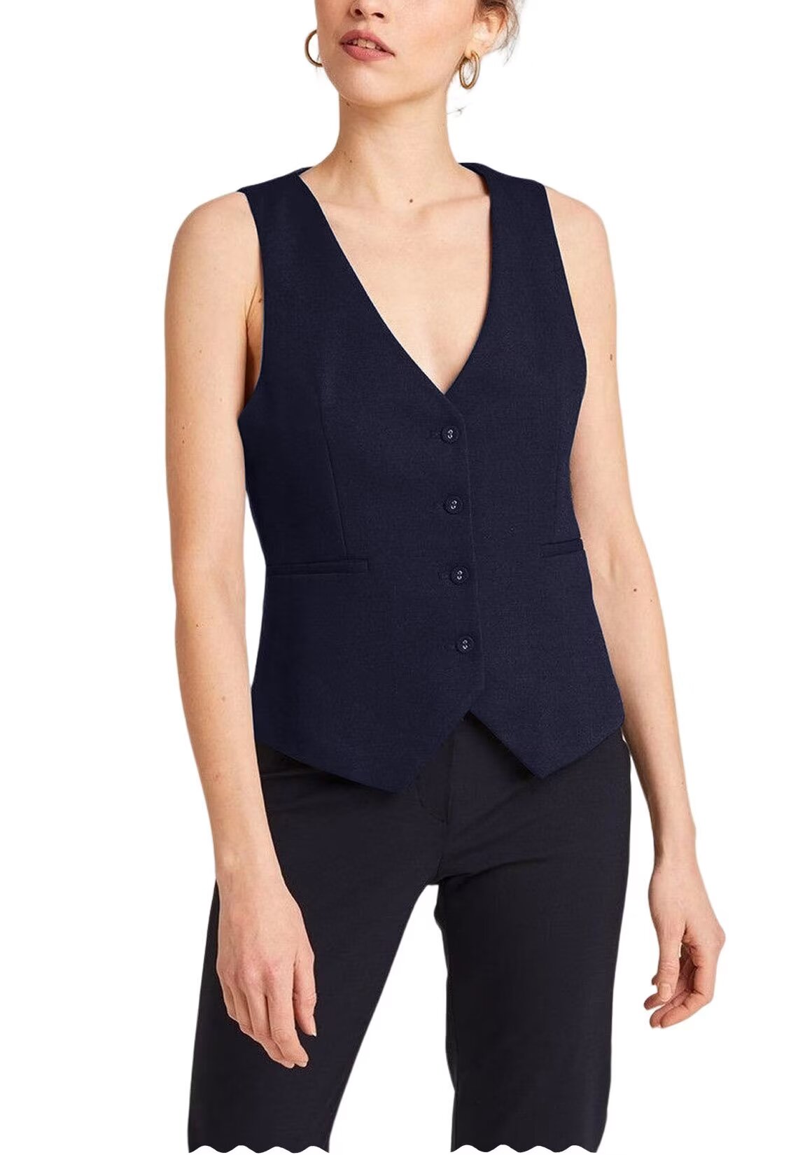 Women's blue vest