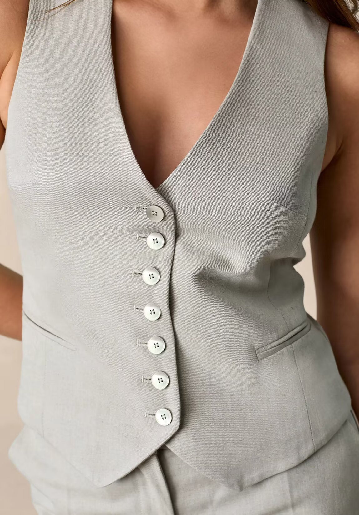 Women's ivory vest