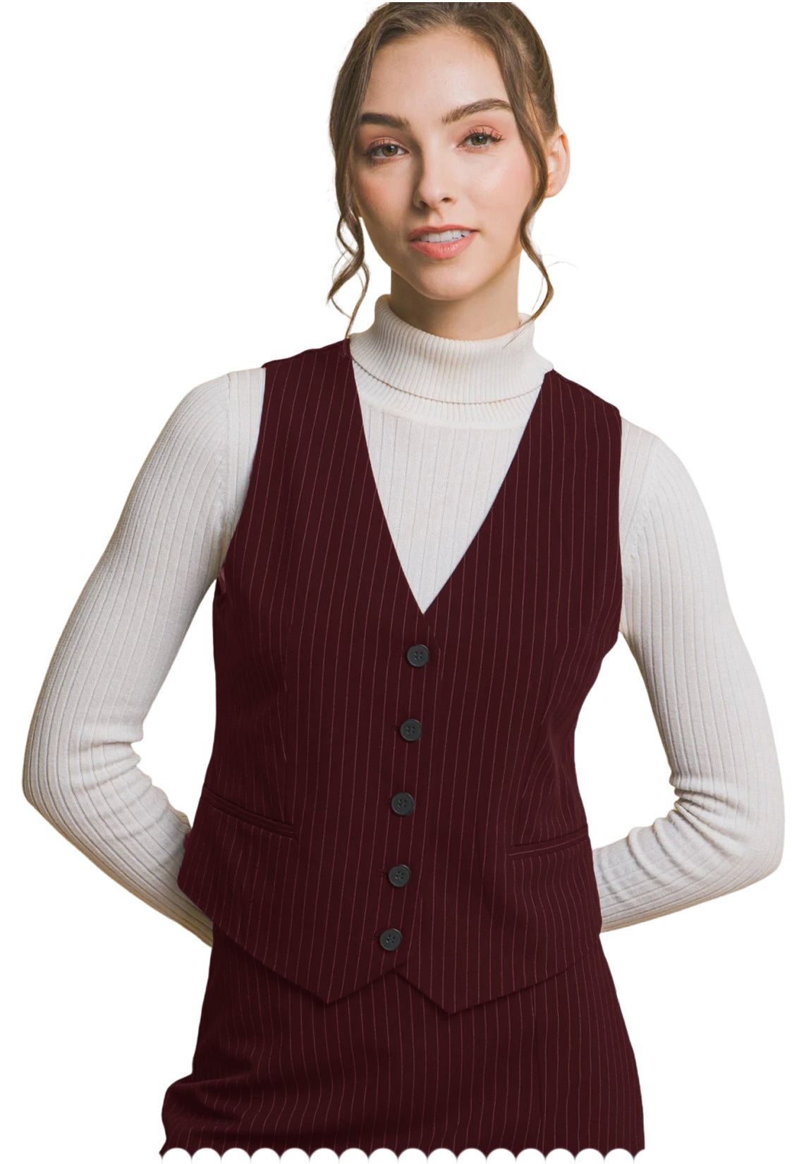 Women's red vest
