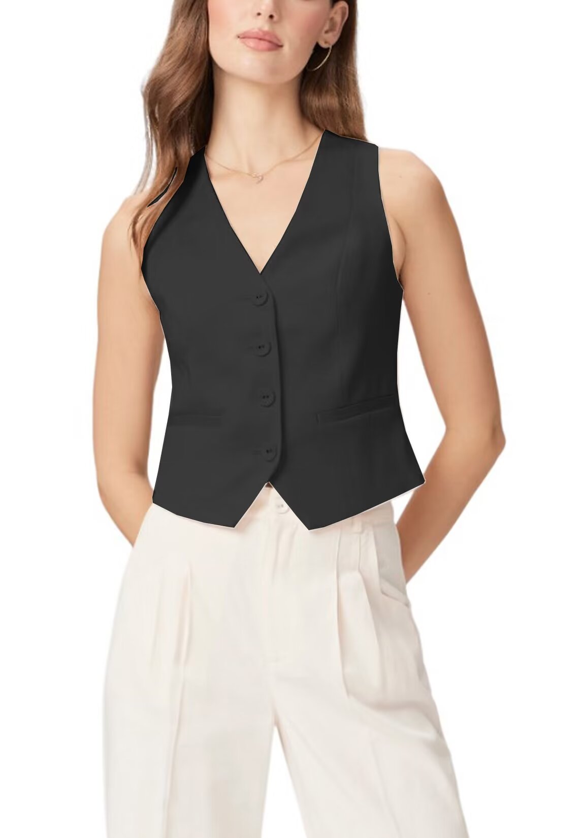 Women's black vest