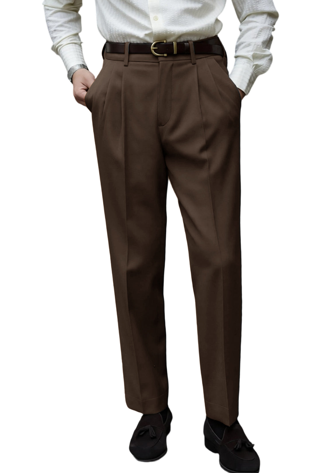 men brown dress pants