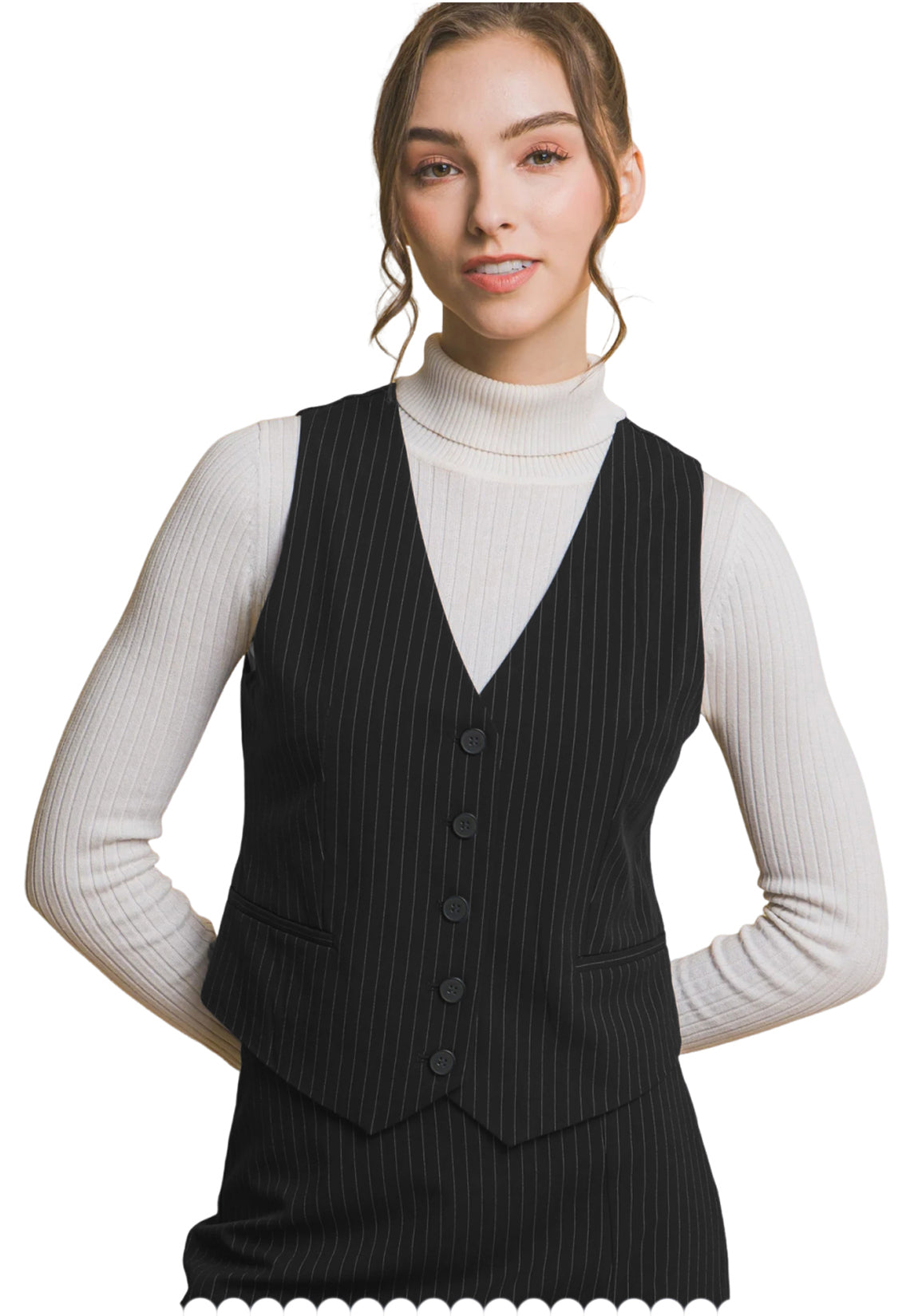Women's black vest