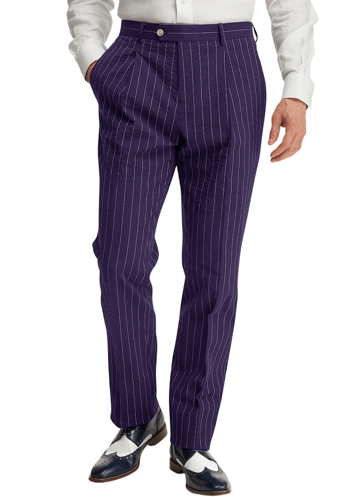 men Purple dress pants