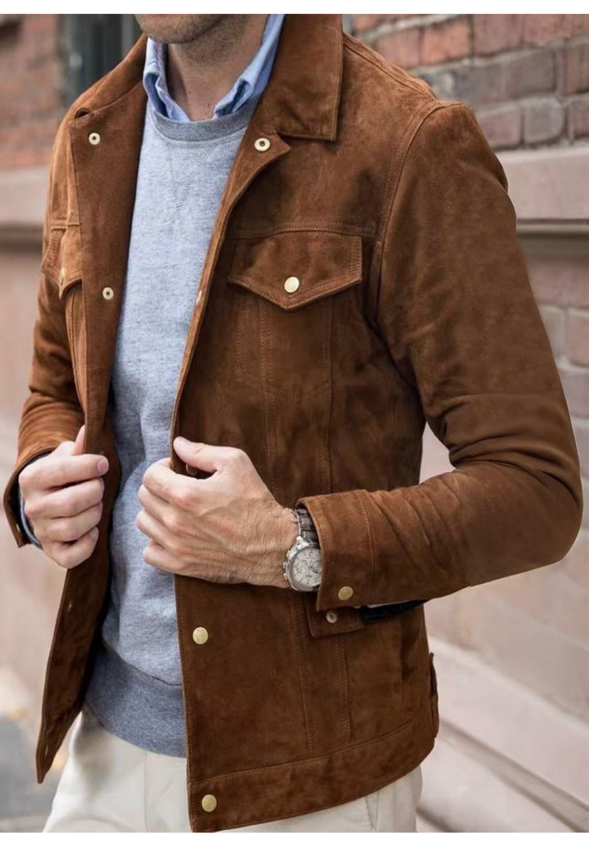 men suede jacket