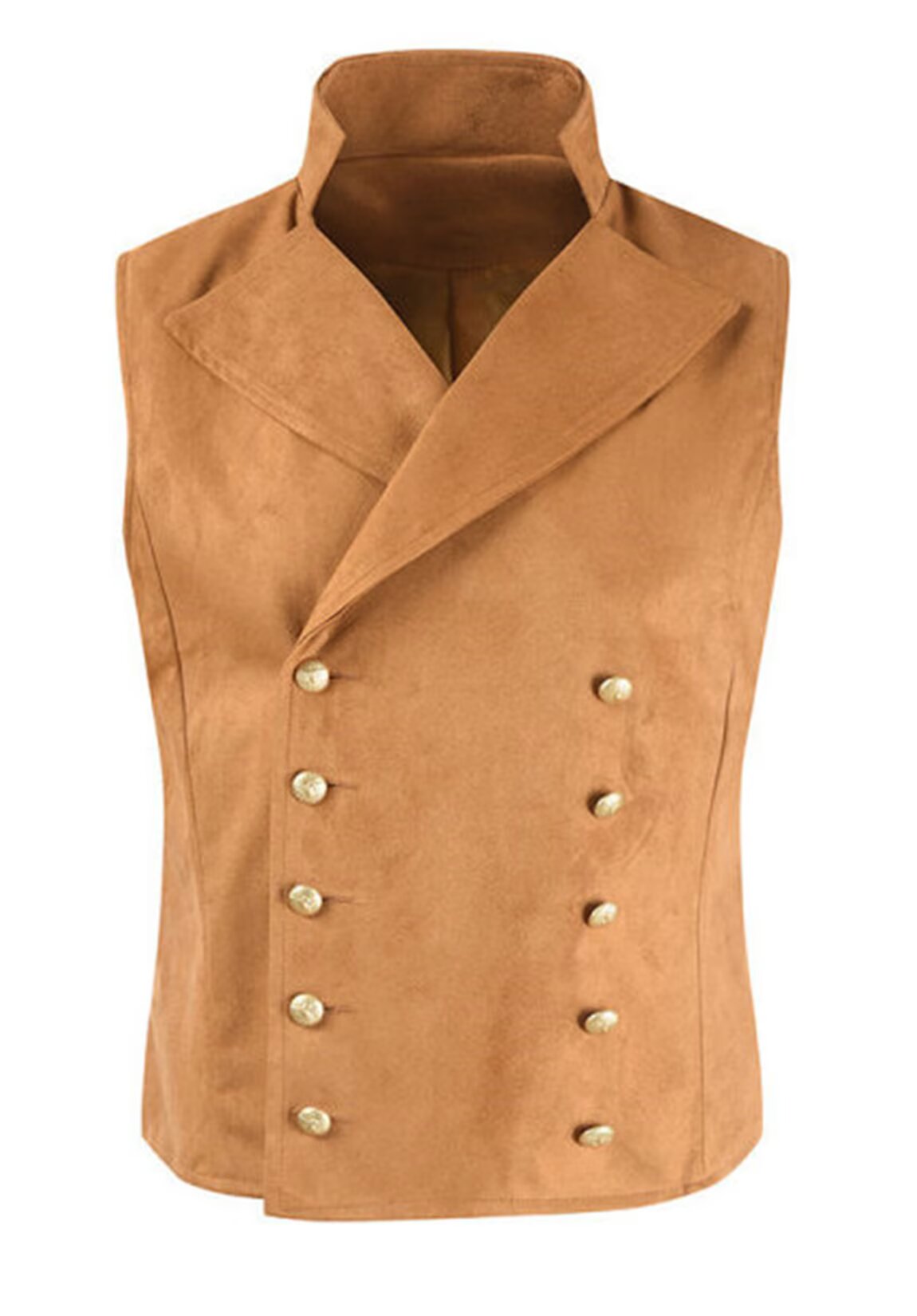 Men's khaki suede vest
