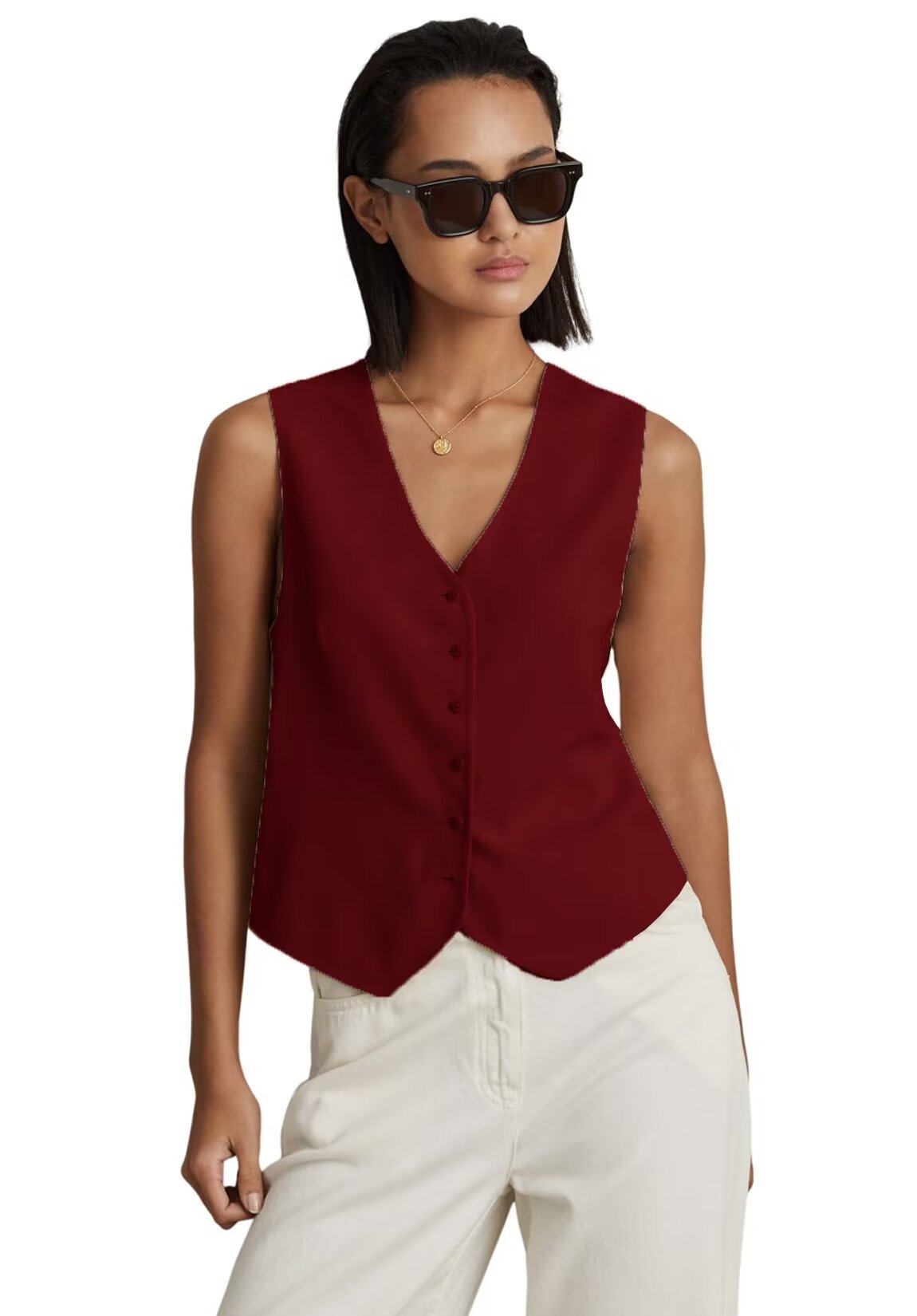Women's red vest